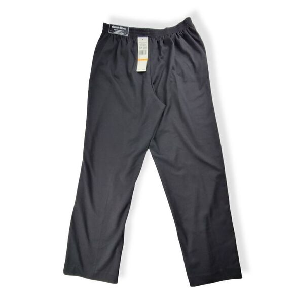 Alfred Dunner Black Pull on Dress Pants Size Small - Picture 2 of 3